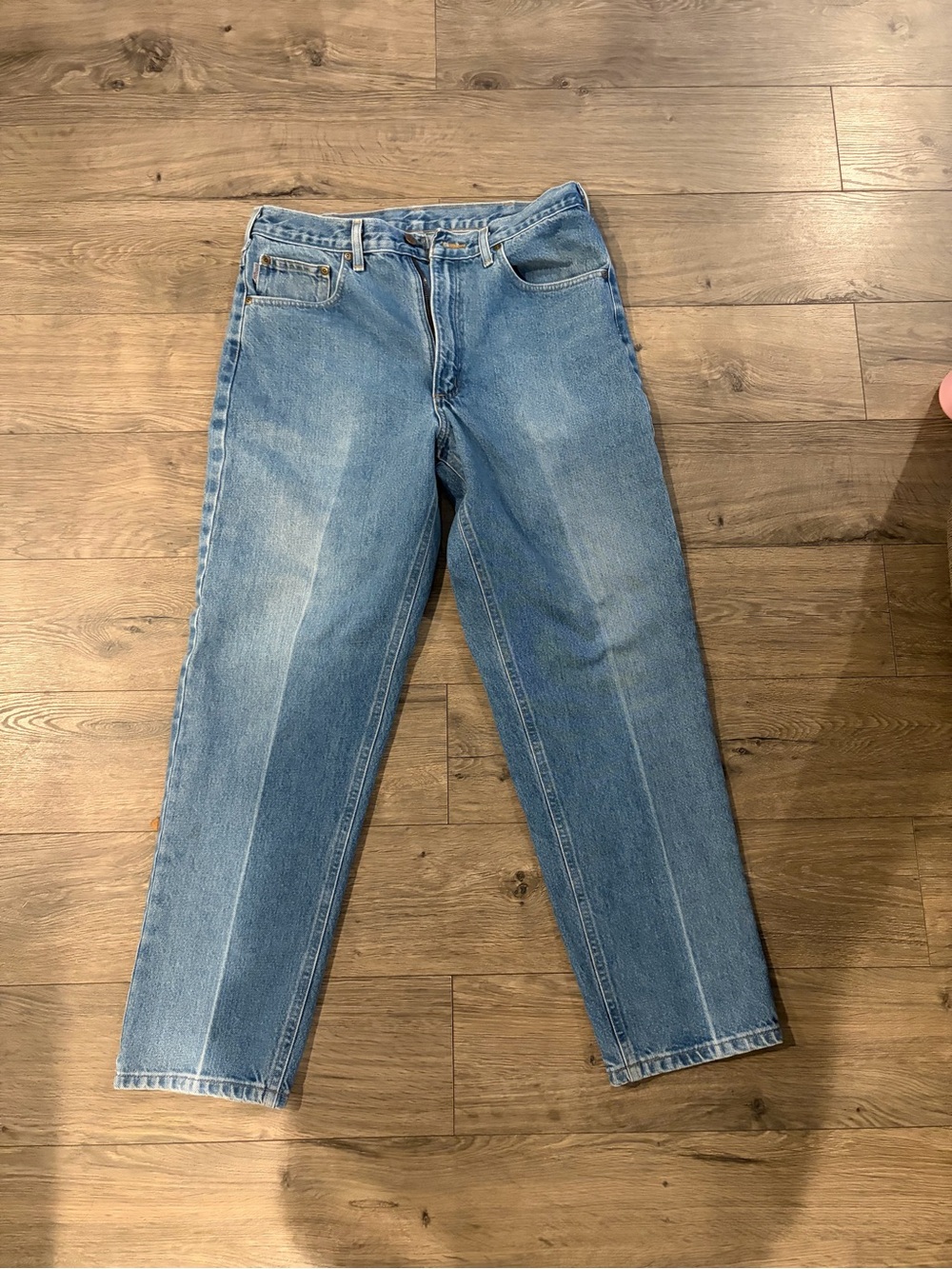 Carhartt Men's Light Blue Straight Jeans - Classic Denim